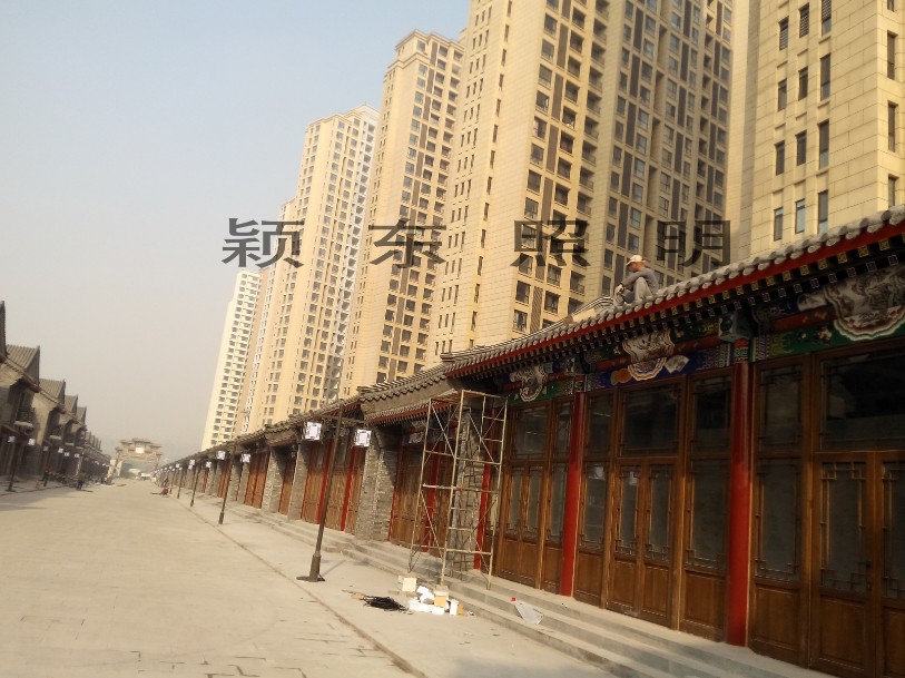 天津北辰区双街古建筑亮化工程